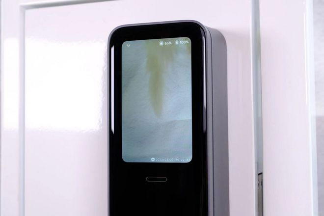 8868体育小米智能门锁M20大屏猫眼版体验：高清可视 全面兼顾安全和便利(图5)