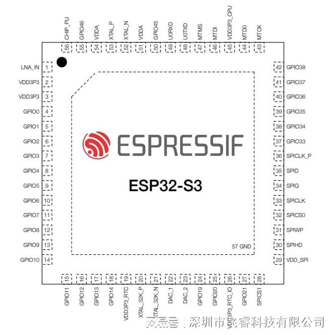 8868体育可视门铃无线WiFi物联网技术ESP32-S3无线模组方案(图3)